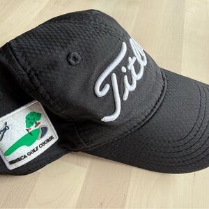 Titleist Black Golf Hat with Embroidered Logo